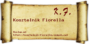 Kosztelnik Fiorella névjegykártya